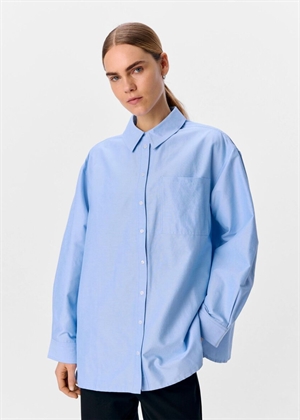 Zane ls skjorte Cornflower Blue Object 